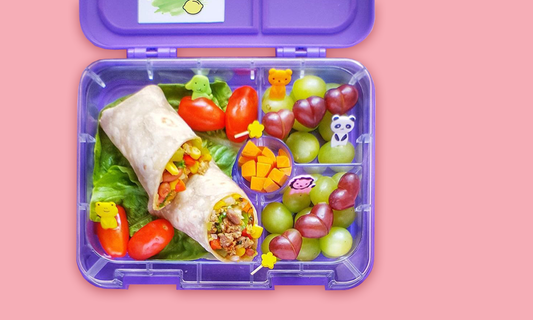 Beef Burritos, Cherry Tomatoes and Vegetables
