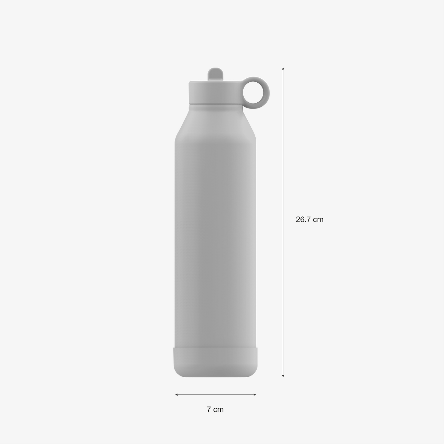 زجاجة ماء كبيرة - 750 مل - لون برقوقي
