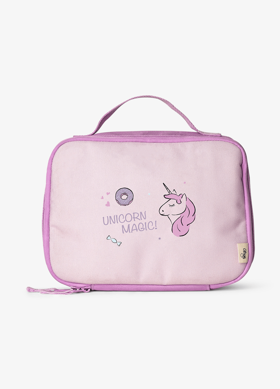 Insulated Square Lunch bag - Stormy Unicorn