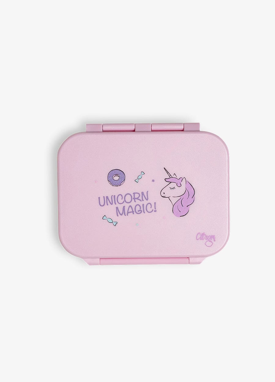 Tritan Snack Box - 3 compartment - Stormy Unicorn