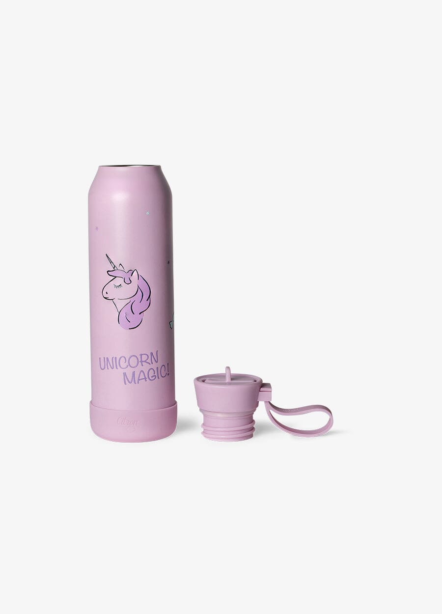 Medium water bottle - 500ml - Stormy unicorn