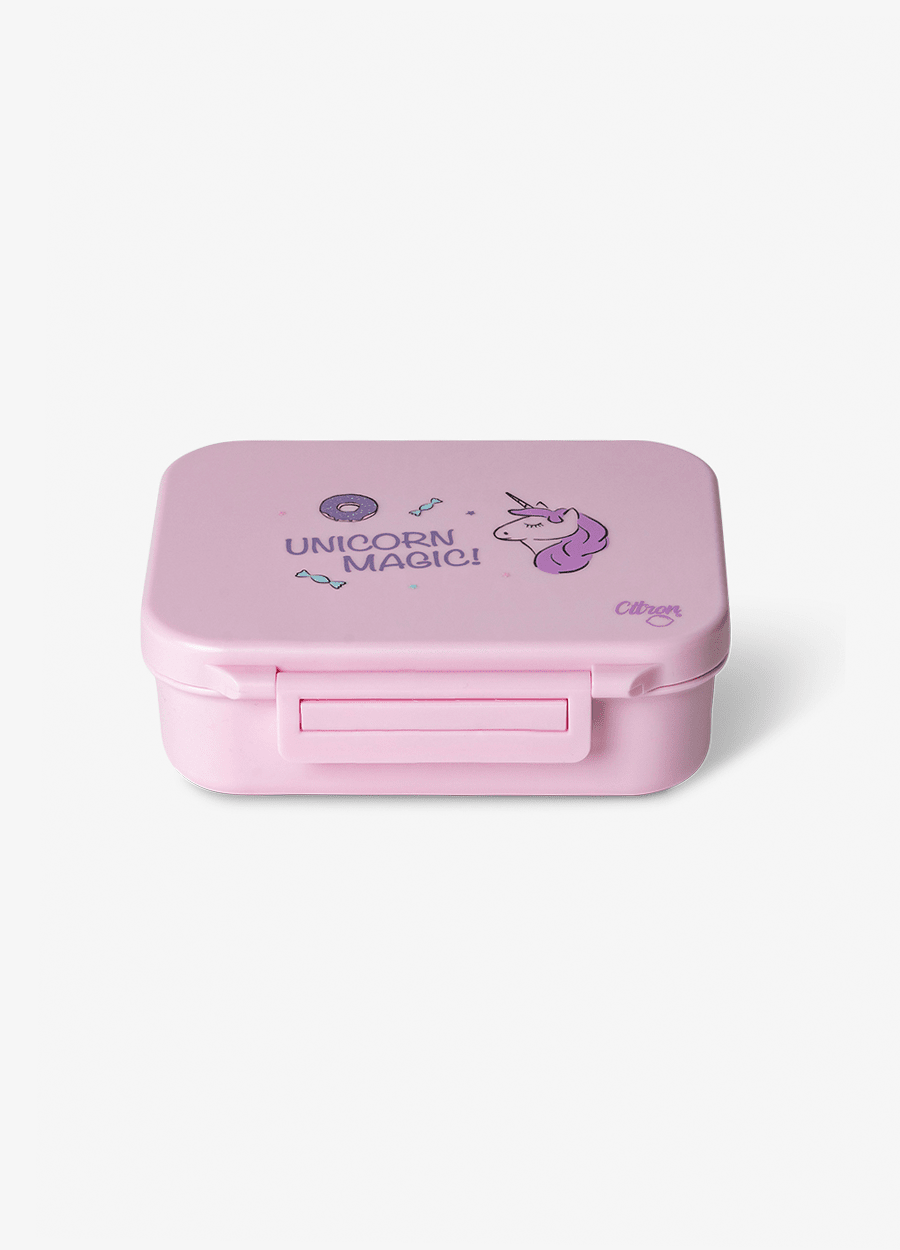 Tritan Snack Box - 3 compartment - Stormy Unicorn