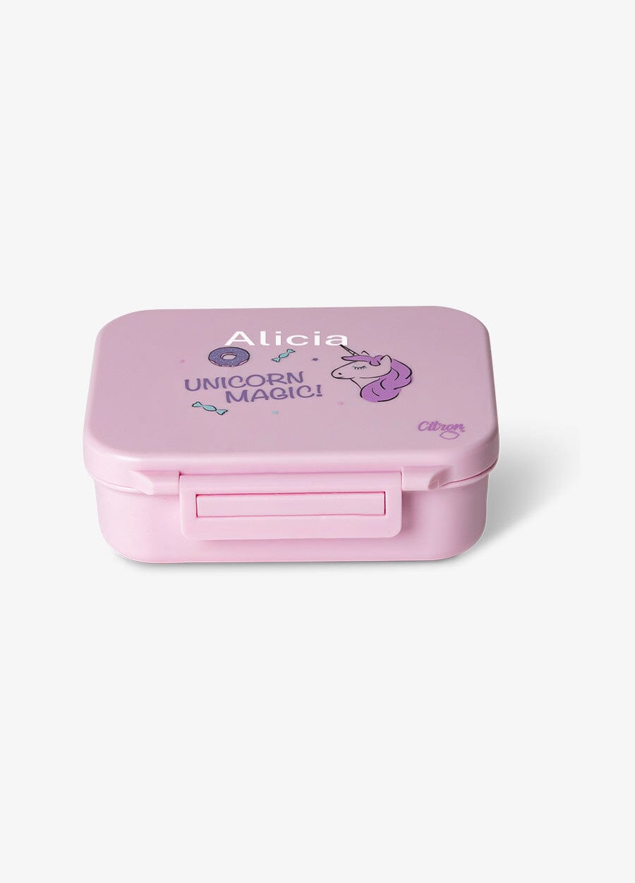 Tritan Snack Box - 3 compartment - Stormy Unicorn