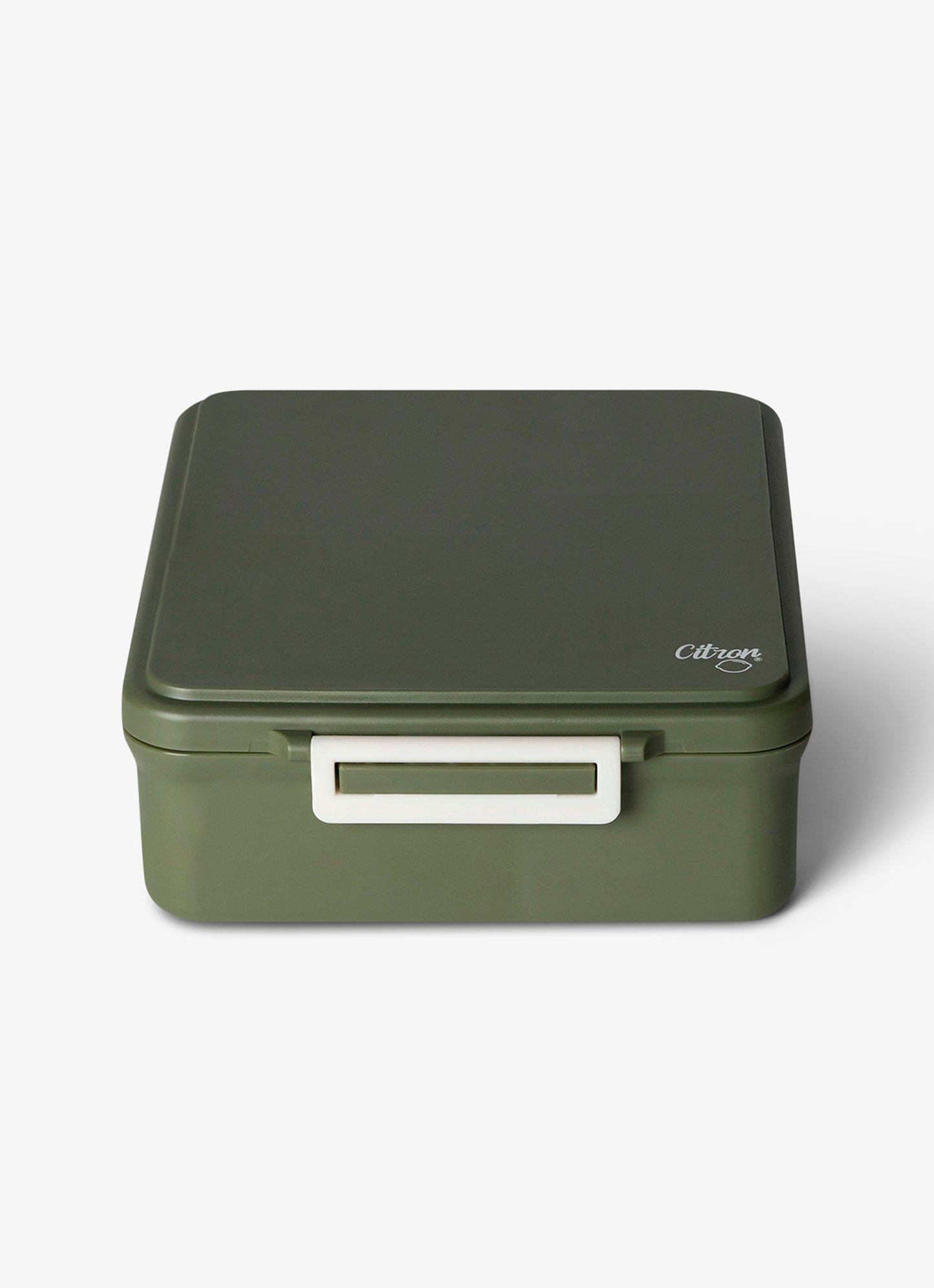 صندوق غداء كبير - من 4 أقسام - أخضر + مع برطمان طعام