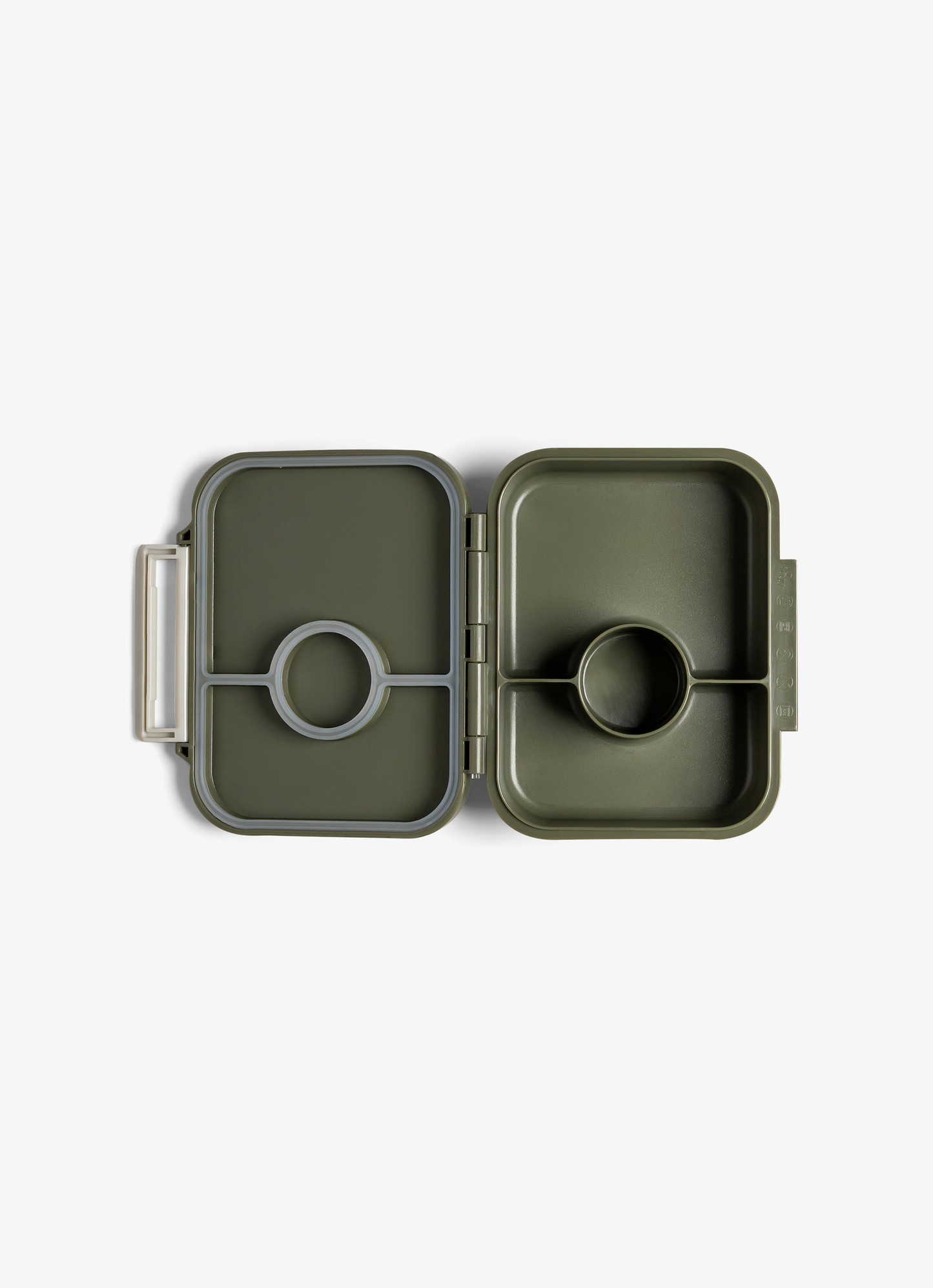 صندوق وجبات خفيفة تريتان - من 3 أقسام - أخضر
