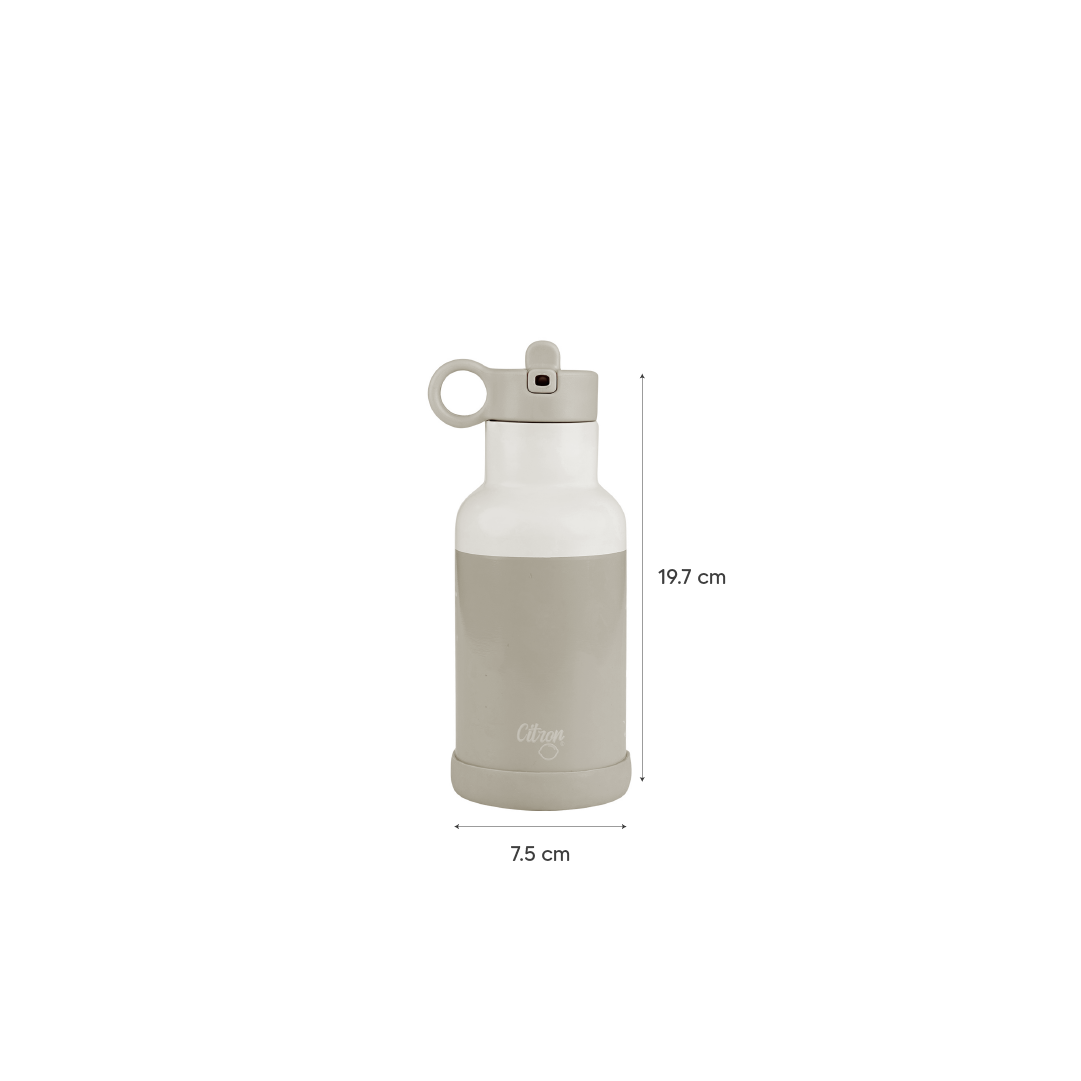 زجاجة مياه - بسعة 350 مل - زهرية بطبعة وحيد القرن