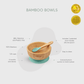 Citron Dubai Bamboo Bowl With  Green Suction And Spoon