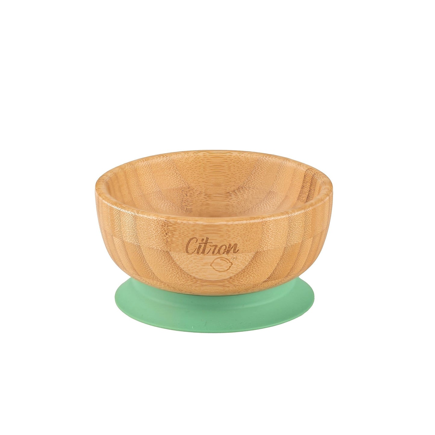 Citron Dubai PRE ORDER- Bamboo Bowl With  Green Suction And Spoon