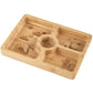 Citron Dubai PRE ORDER- Big Bamboo Square Plate With Spoon And Without Suction